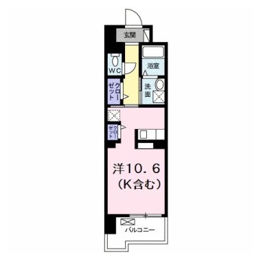 グランクリュ佐古 WEST 402の間取り図