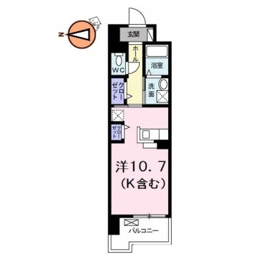 グランクリュ佐古 WEST 705の間取り図