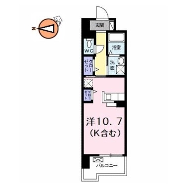 グランクリュ佐古 WEST 805の間取り図