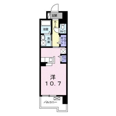 グランクリュ佐古 WEST 806の間取り図
