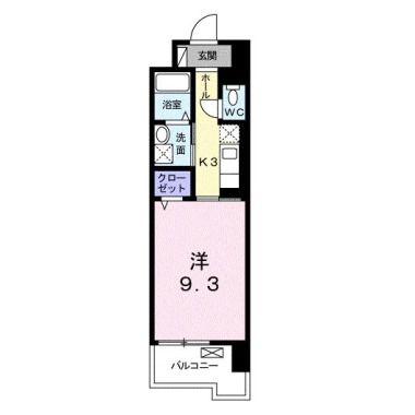 グランクリュ佐古 WEST 908の間取り図