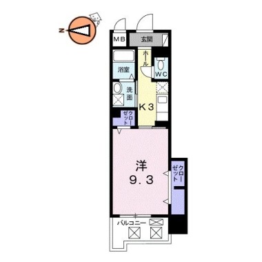 グランクリュ佐古 EAST 202の間取り図