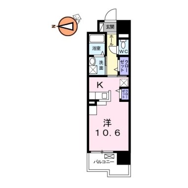 グランクリュ佐古 EAST 703の間取り図