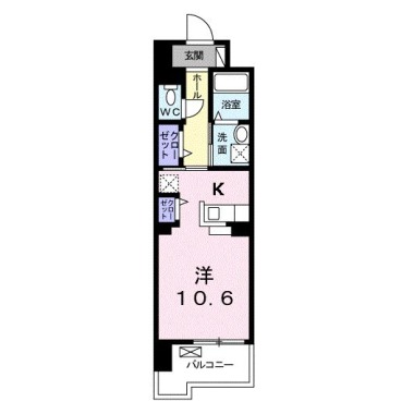 グランクリュ佐古 EAST 805の間取り図