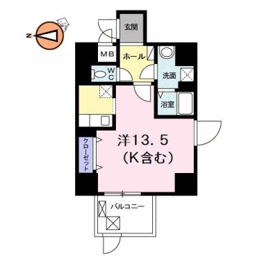 グランクリュ佐古 EAST 901の間取り図