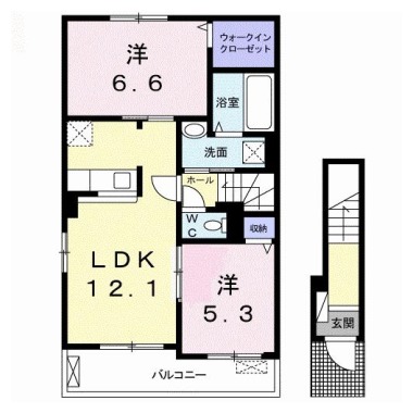 メゾンリヴィエールA 201の間取り図