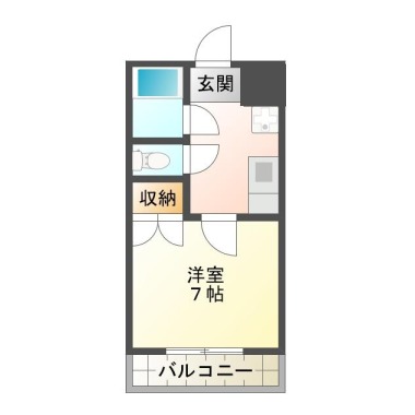 庄町 マンション 1K 107の間取り図