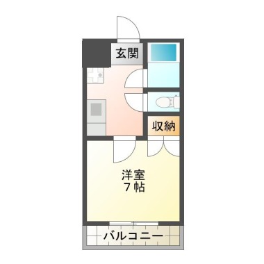 庄町 マンション 1K 304の間取り図