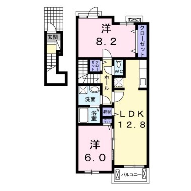 TJハウス 203の間取り図