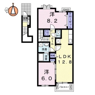 クラールプレディエD 202の間取り図