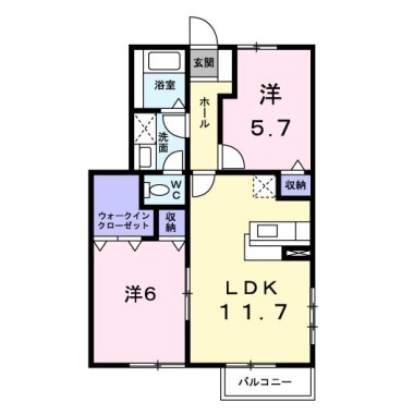 ハッピーガーデン 101の間取り図