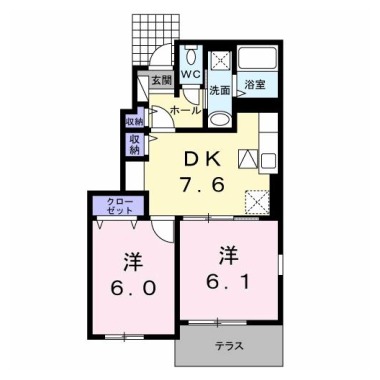 ベーネ 101の間取り図