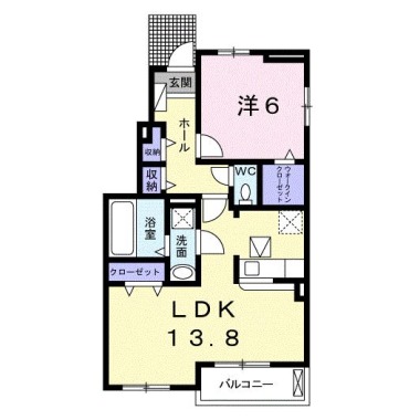 エトワール鯛浜 B 101の間取り図