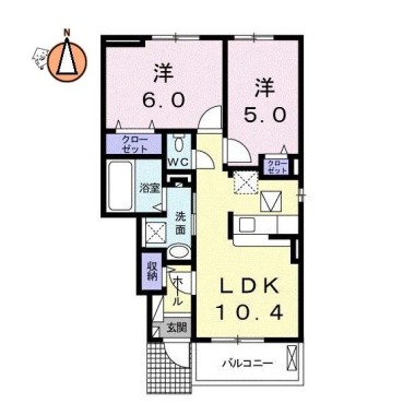 ミニョンさくら 103の間取り図
