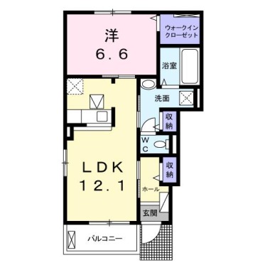 メゾン・N 101の間取り図