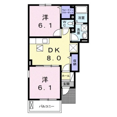 レイナ I 101の間取り図