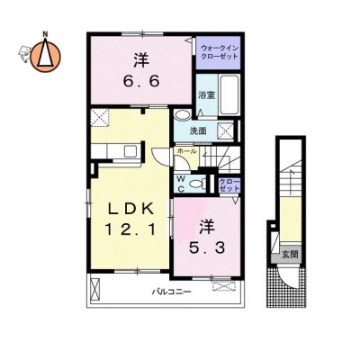 ズューデン A 201の間取り図