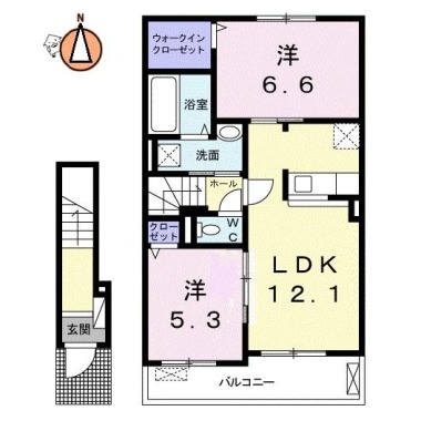 ズューデン A 202の間取り図