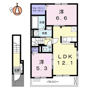 ズューデン A 203の間取り図