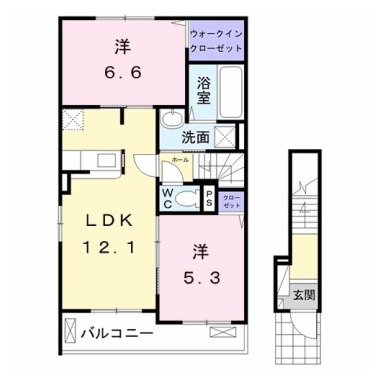 ノルデン A 201の間取り図