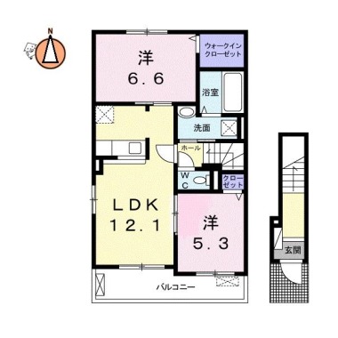 ノルデン B 201の間取り図