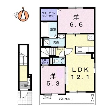 ノルデン B 206の間取り図