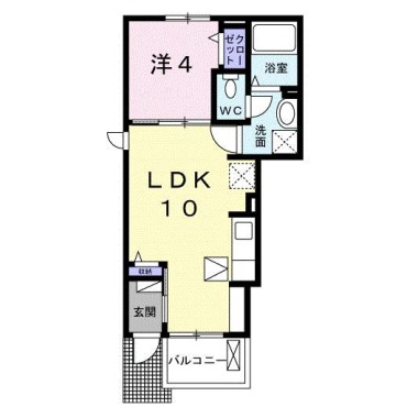 フィールドビーチ加茂名 101の間取り図