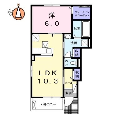 ディスティーノ 101の間取り図