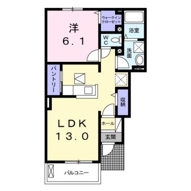 サンシーブルA 102の間取り図