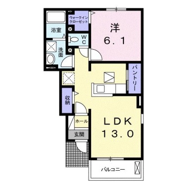 サンシーブルA 105の間取り図