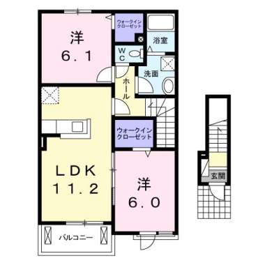サンシーブルA 202の間取り図
