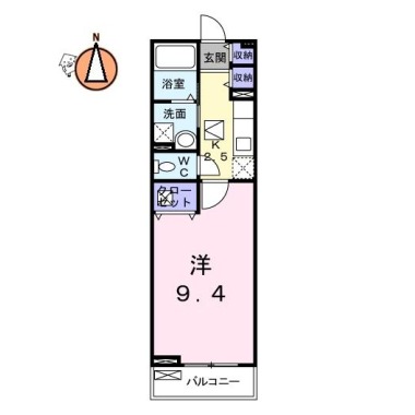 グランレジデンス 国府 BーII 102の間取り図