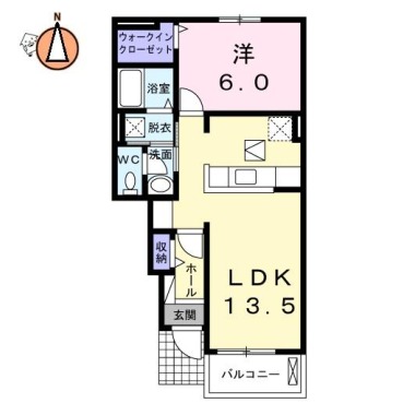 ファミール ful ful B 103の間取り図