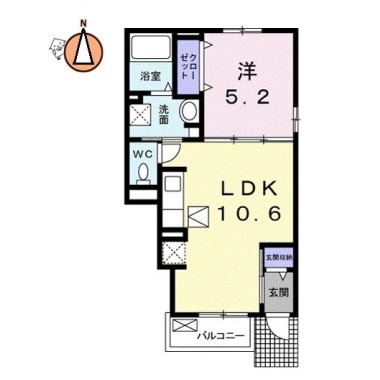 シュエット 105の間取り図