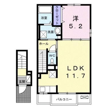 シュエット 205の間取り図