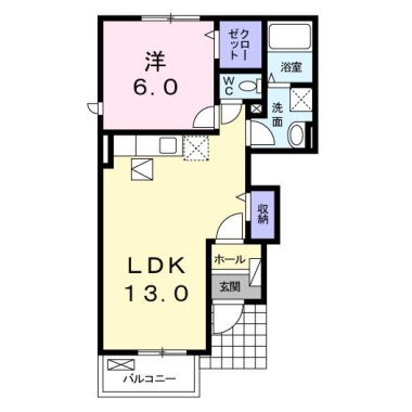 メゾン・ド・ポポラスA 101の間取り図