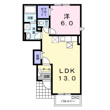 メゾン・ド・ポポラスA 105の間取り図