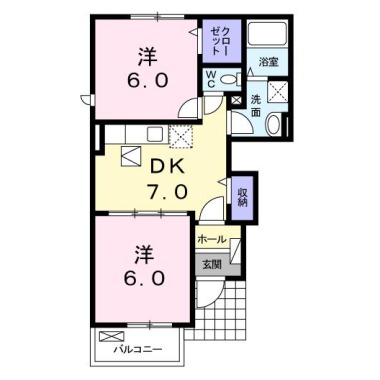 メゾン・ド・ポポラスB 101の間取り図