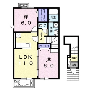 センパフローレンスI 201の間取り図