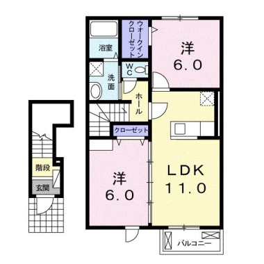 センパフローレンスI 202の間取り図