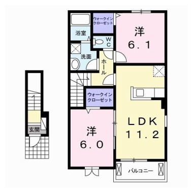 リトルコッティ 203の間取り図