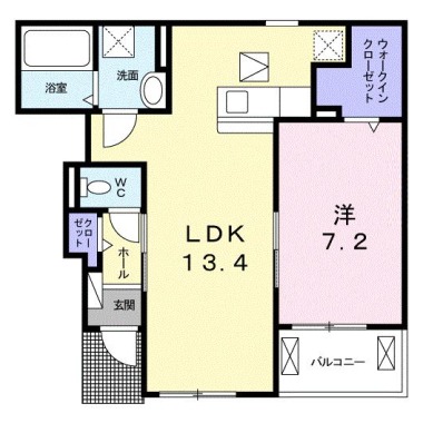 エキタシオン 105の間取り図