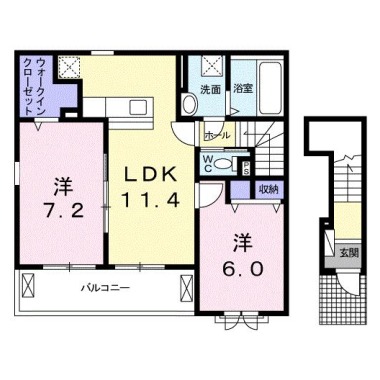 エキタシオン 201の間取り図