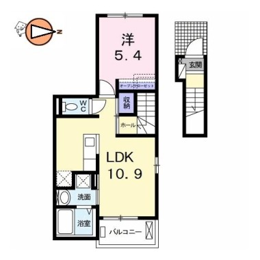 アグレアーブルB 201の間取り図