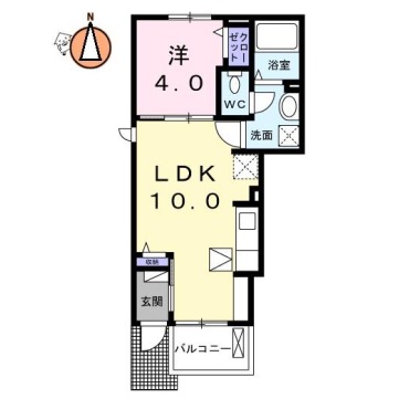 アイ・スマイル南庄町II 101の間取り図