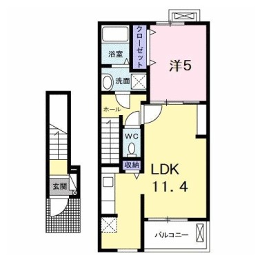 アイ・スマイル南庄町II 203の間取り図