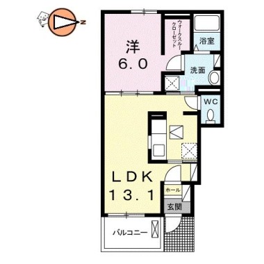 フォー シュラインB 102の間取り図