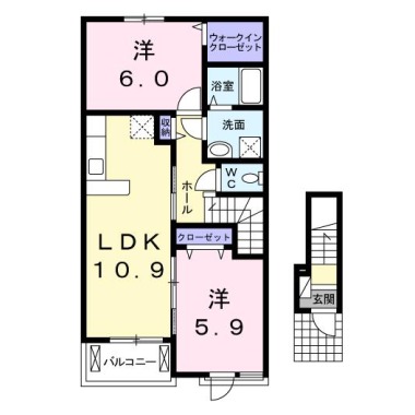 シエロアズール B 202の間取り図