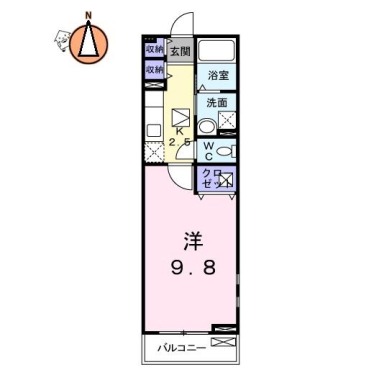 セントラルレジデンスW 201の間取り図