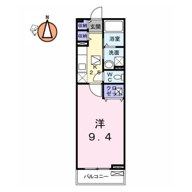 グランレジデンス 国府 AーI 102の間取り図